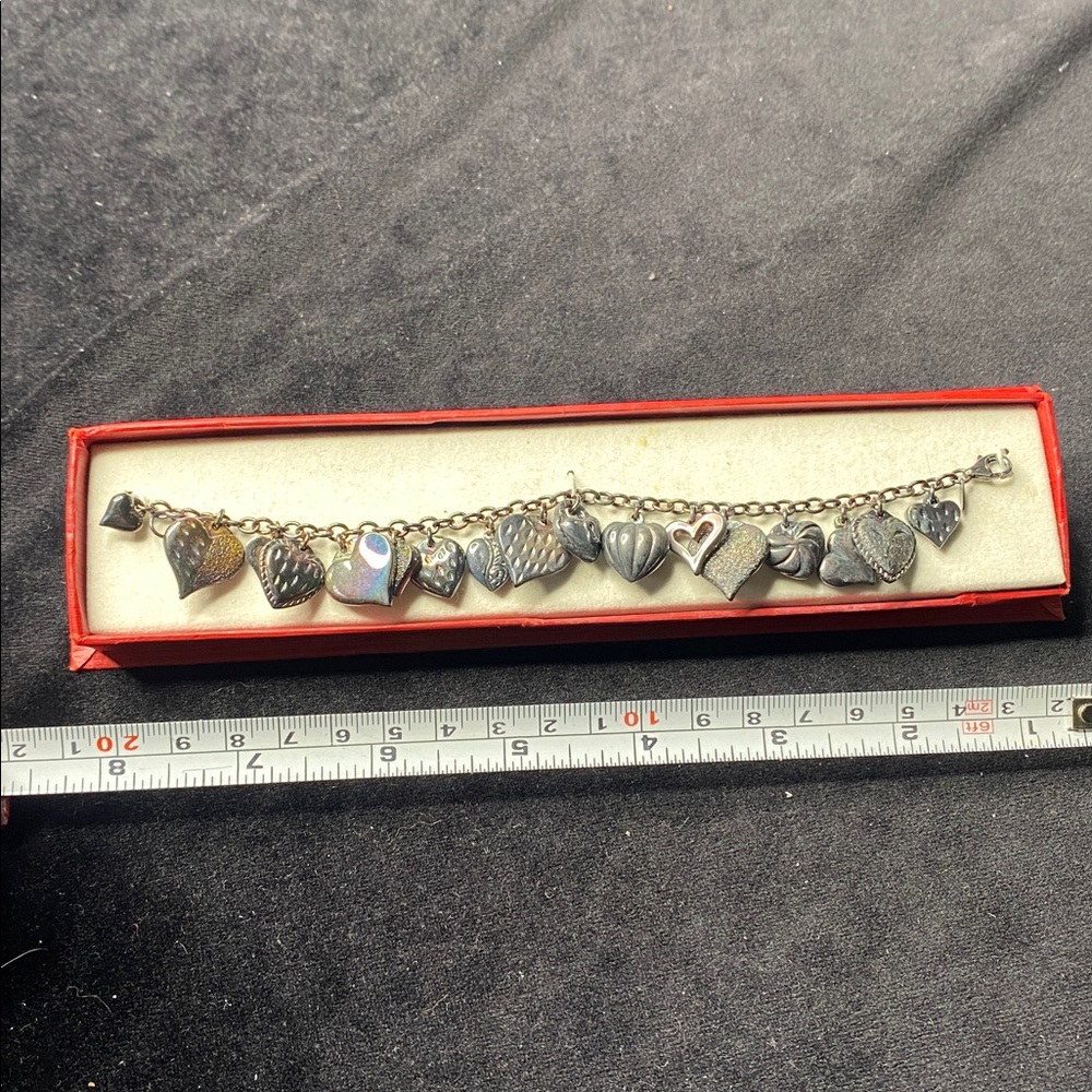 925 JCK Mauritius silver Heart Charm Bracelet